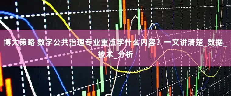 博大策略 数字公共治理专业重点学什么内容？一文讲清楚_数据_技术_分析