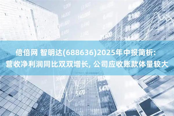 倍倍网 智明达(688636)2025年中报简析: 营收净利润同比双双增长, 公司应收账款体量较大